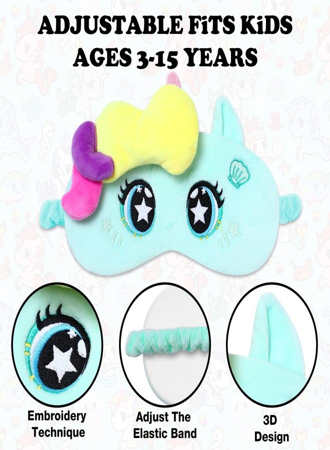 Tokidoki Official Unicorno Sleep Mask for Kids, Soft Cute Washable Eye Mask, Adjustable Strap Light Blocking Blackout Blindfold, Travel Nap Mask for Side Sleep, Birthday Christmas Gift for Child - Image 4