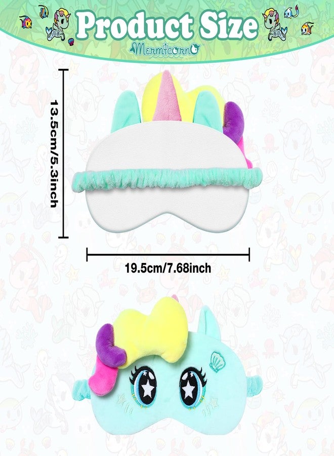 Tokidoki Official Unicorno Sleep Mask for Kids, Soft Cute Washable Eye Mask, Adjustable Strap Light Blocking Blackout Blindfold, Travel Nap Mask for Side Sleep, Birthday Christmas Gift for Child - Image 3