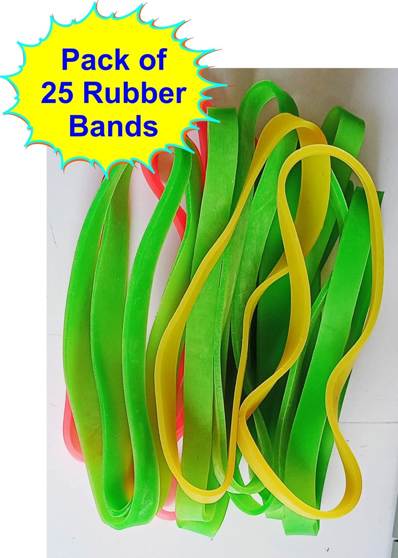IMPRINT Super Long and Wide Nylon Rubber Bands | 25 Pieces 6 Inch Long and 10-11 mm wide | Color May Vary - Image 5