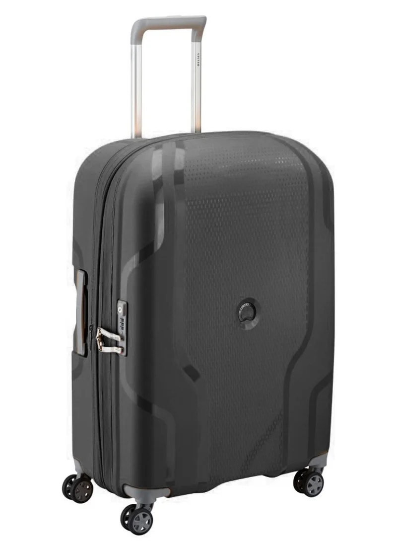 DELSEY Paris Recycled Clavel 70Cm Expandable  4 Double wheel Check-In Luggage Trolley Black