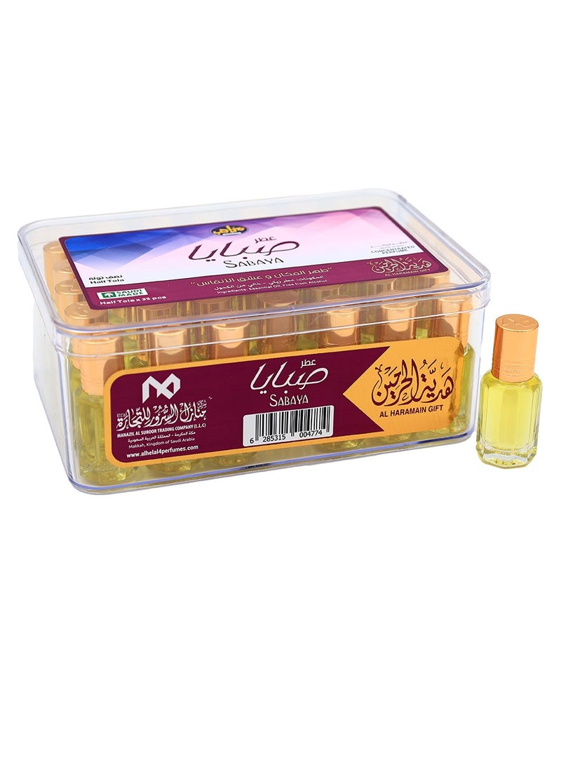 MARAHIB SABAYA Perfume Oil Half Tola 35 PCS