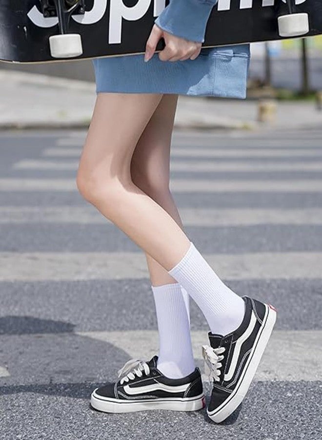 SHIZEN Womens Crew Socks 3-12 Pairs Pack Size 6-11 (S2168-3W) - Image 5