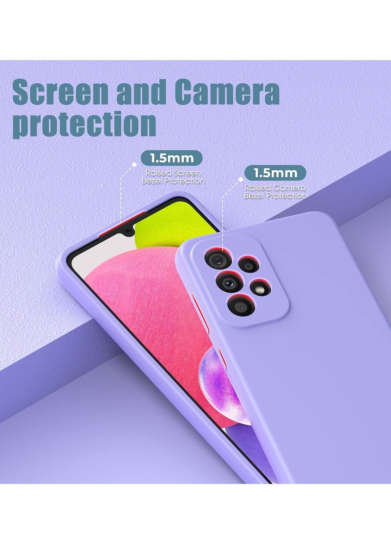 BORTONY Galaxy A33 5G Case with Screen Protector and Liquid Silicone Ultra Military Bumper Full Body Durable Protection Cell Phone Cover for Samsung A33 5G 6.4 inch - Image 2