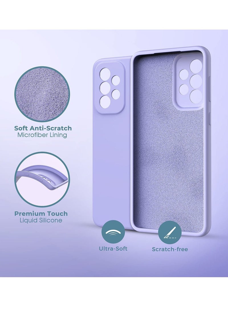 BORTONY Galaxy A33 5G Case with Screen Protector and Liquid Silicone Ultra Military Bumper Full Body Durable Protection Cell Phone Cover for Samsung A33 5G 6.4 inch - Image 3