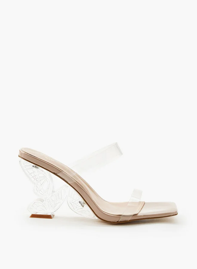Celeste Womens Butterfly Shaped Heel Sandals