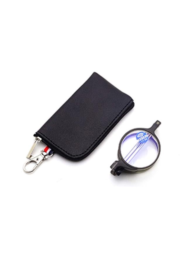 نيبمينينت New Anti-blue Light Antenna Folding Retro Reading Glasses Keychain Hd Spot 