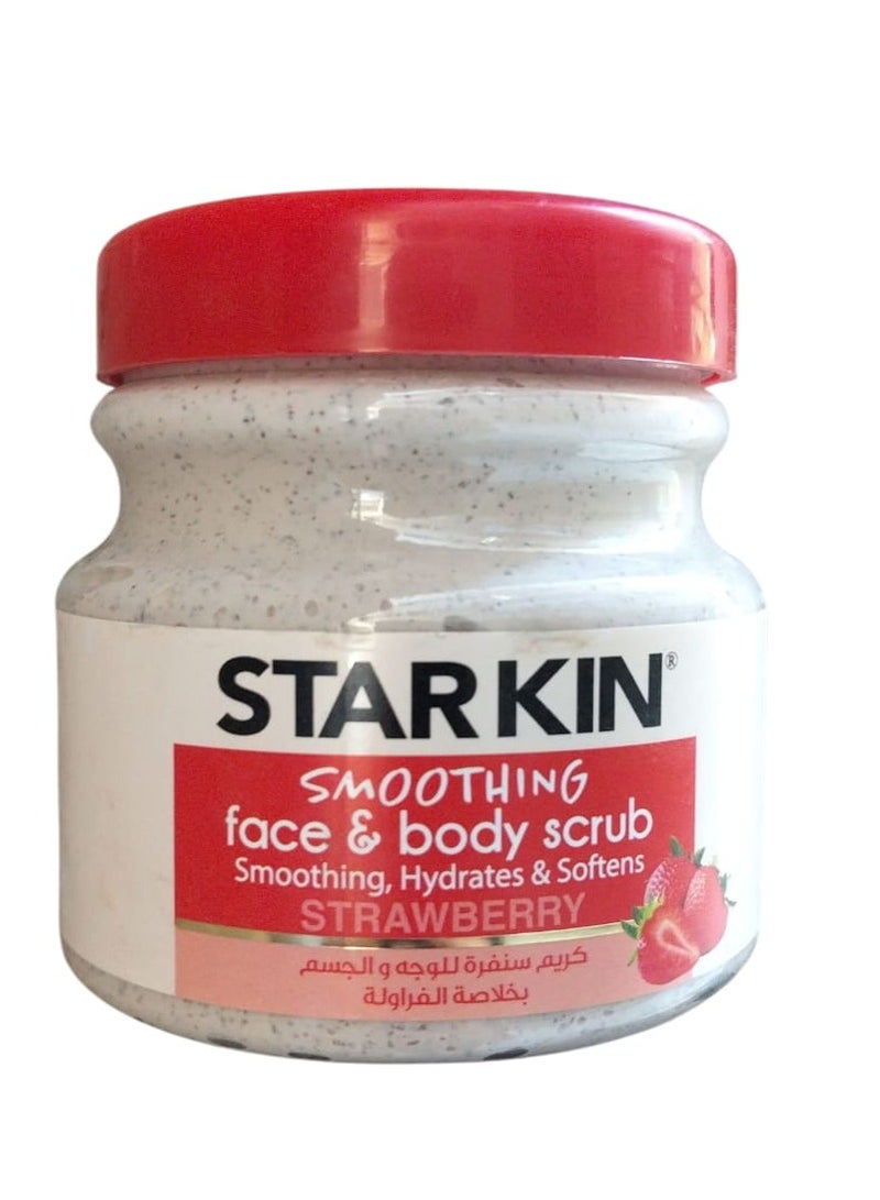 STARKIIN Smothing Face and Body Scrub Strawberry 300g