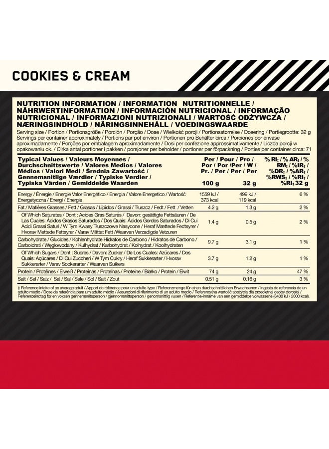Optimum Nutrition Whey Gold Standard  Cookies & Cream  2.27KG - Image 2