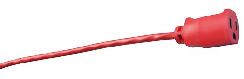 Southwire سلك تمديد ساوث واير ثقيل الوزن - سلك طاقة خارجي متعدد الاستخدامات - طرف مضاء للسلامة - أحمر عالي الوضوح - 14/3 قياس - سلك تمديد خارجي بطول 50 قدم - Image 3