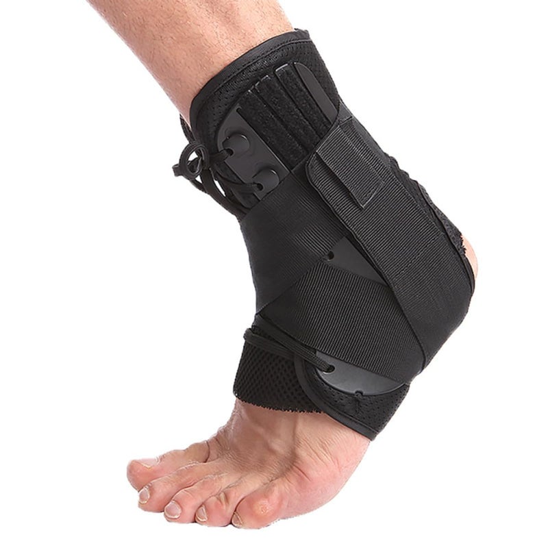 Ankle Brace Compression Sleeve Medium Size Universal Fit Sports Sprain Protection Breathable Running Support - Image 3