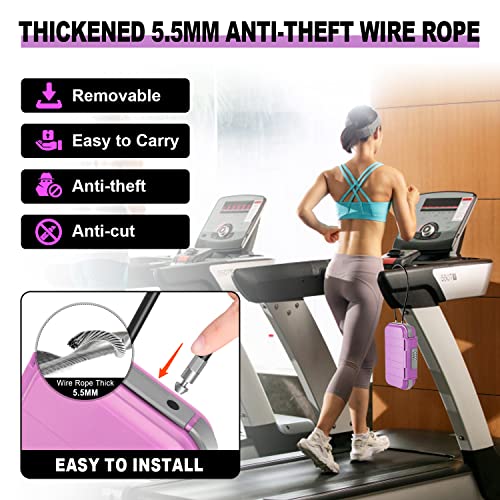 HUANLANG Portable Safe Lock Box with Combination Lock Mini Beach Travel Safe Waterproof Small Lockable Boxs with Removable Wire Rope Combination Lock Box for Dorm,Travel,Beach,Hotel,Car,Home,Office - Image 5
