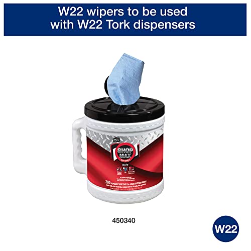 Tork ShopMax Heavy Duty Centerfeed Paper Towel White W22, High Absorbency, 450 Sheets, 450138 - Image 2