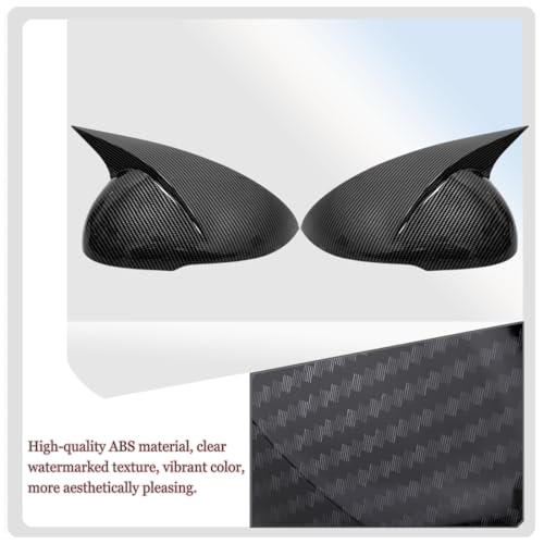 MUXEE Rear View Mirror Cover，for Kia K5/Optima 2021 2022 2023 2024 2025 2026 Carbon Fiber Turn Signal Housing Cover Horned Mirror Cover Sets Accessories - Image 5