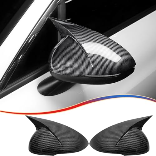MUXEE Rear View Mirror Cover，for Kia K5/Optima 2021 2022 2023 2024 2025 2026 Carbon Fiber Turn Signal Housing Cover Horned Mirror Cover Sets Accessories - Image 1