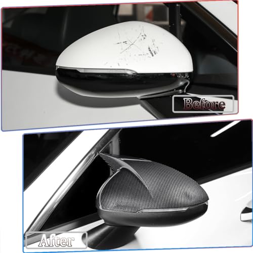 MUXEE Rear View Mirror Cover，for Kia K5/Optima 2021 2022 2023 2024 2025 2026 Carbon Fiber Turn Signal Housing Cover Horned Mirror Cover Sets Accessories - Image 3