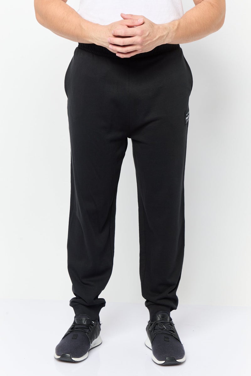 Paul Frank Men Regular Fit Brand Logo Jogger Pants, Black - Image 1