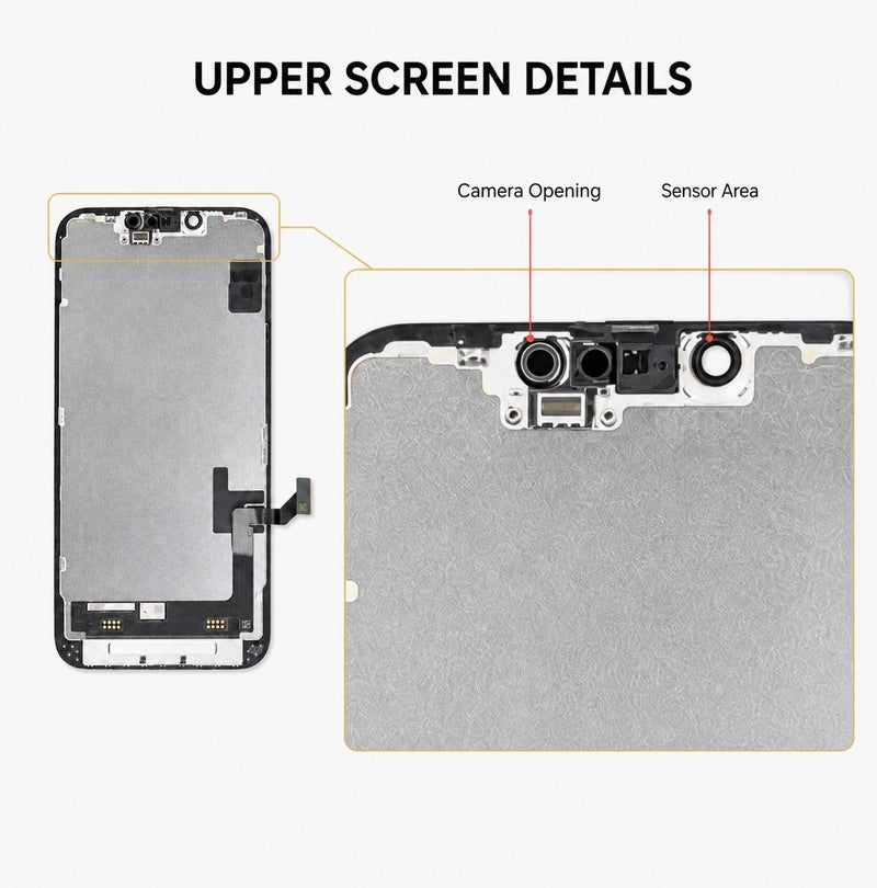 GX High-Quality Full Replacement Inner Screen Compatible With The iPhone 14 Oled 120HZ (FHD+) - Brand GX - Image 3