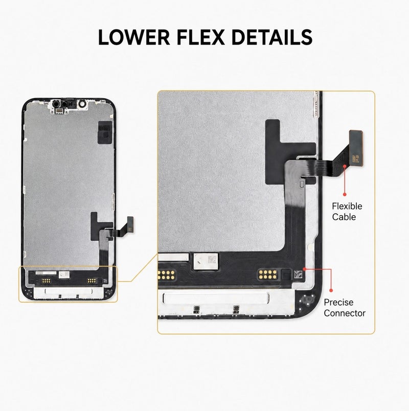 GX High-Quality Full Replacement Inner Screen Compatible With The iPhone 14 Oled 120HZ (FHD+) - Brand GX - Image 4