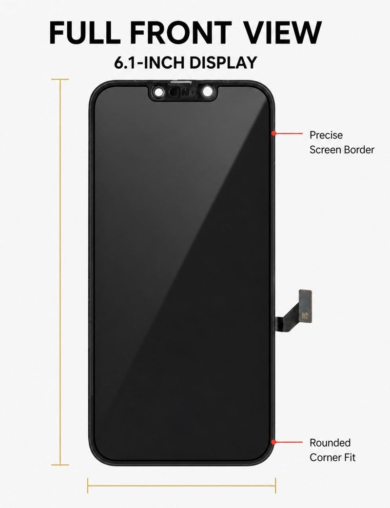 GX High-Quality Full Replacement Inner Screen Compatible With The iPhone 14 Oled 120HZ (FHD+) - Brand GX - Image 2