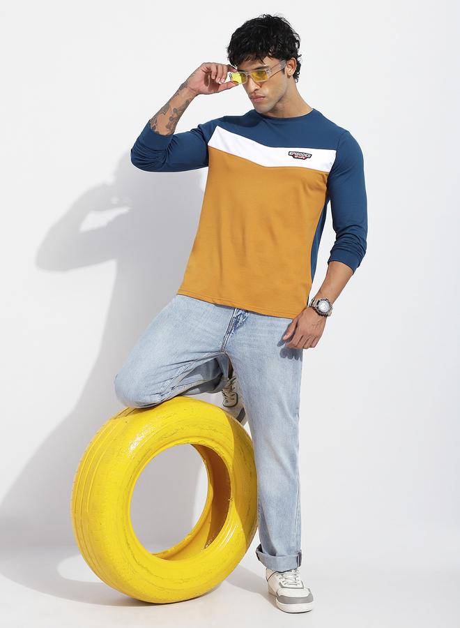 Dillinger Men Regular Fit Cut and Sew Panel T-Shirt - Image 4