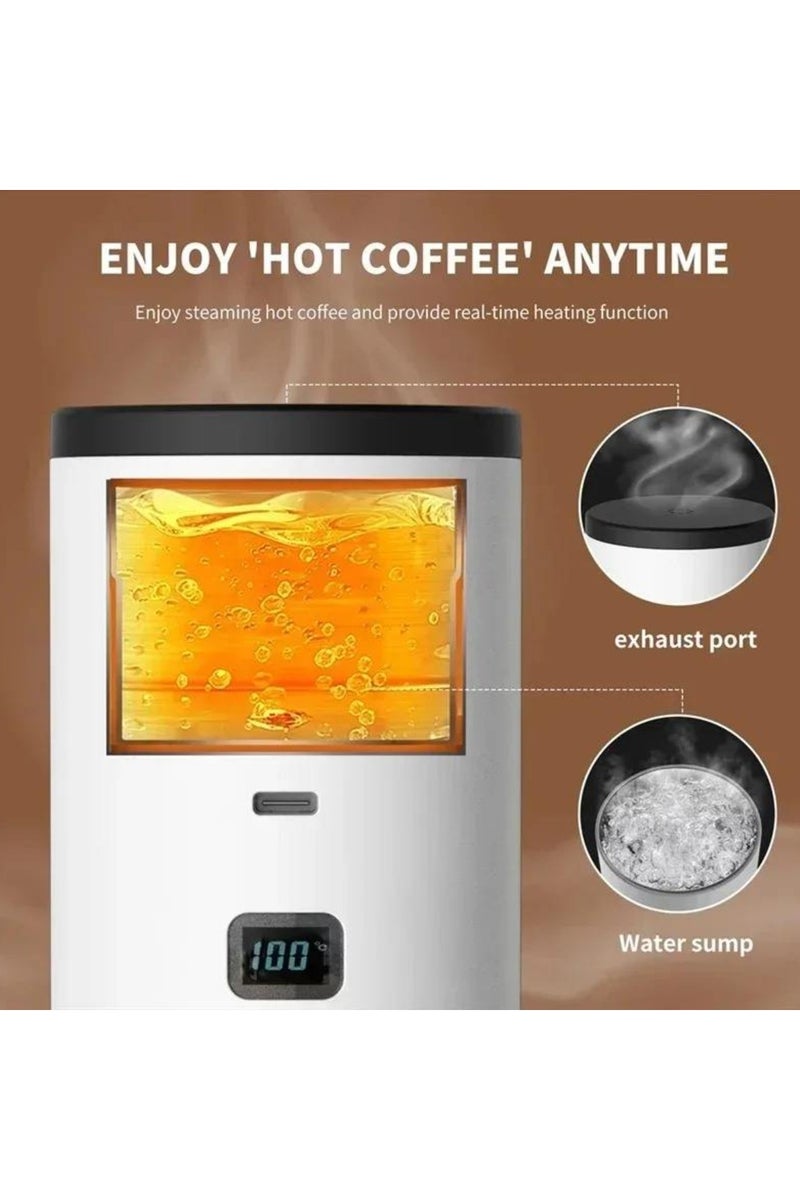 Tradeo Portable Espresso Machine, Household Car USB WirelessElectric Function Coffee Machine, Coffee Pot for Instant Coffee Powder, Fully Automatic Mini Electric Espresso Machine, for Ground Coffee Camping - Image 4