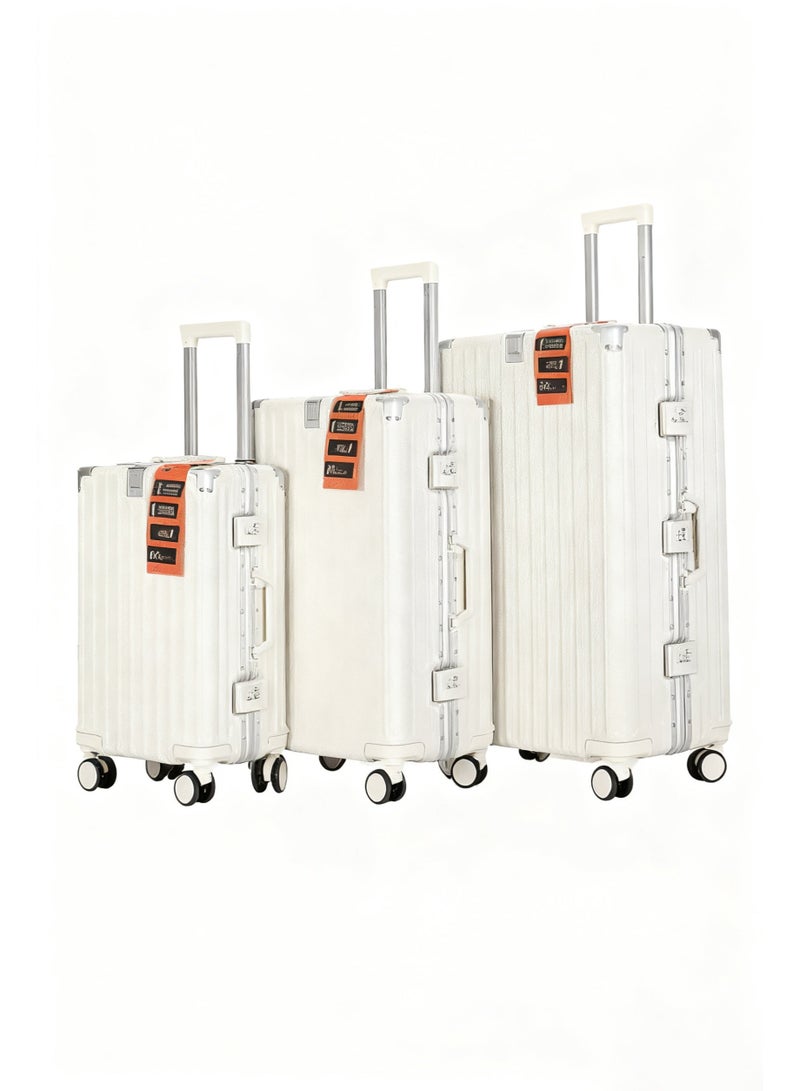 Prosperity (20/24/28 Inch) Premium PC Hardshell Luggage - 360° Silent Spinner Wheels, Multi-Sizes & Colors, with USB Charging & Front Hook - Image 1