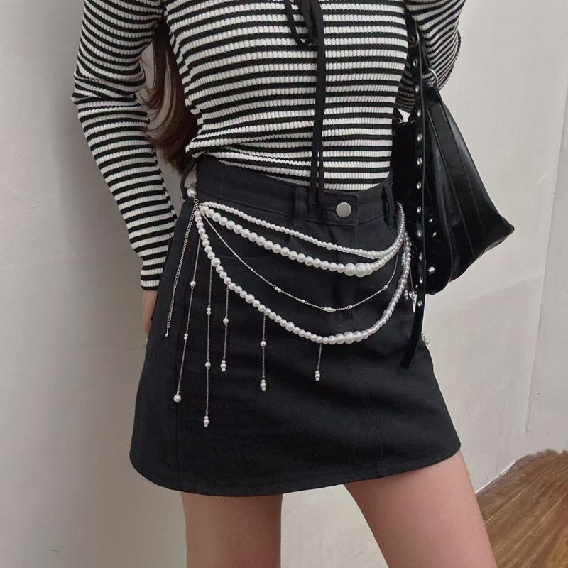 Butterfly Princess Multi-layer Tassel Waist Chain Body Chain French Niche Light Luxury High-end Sense Heavy Industry Super Fairy Necklace Accessories - Image 5