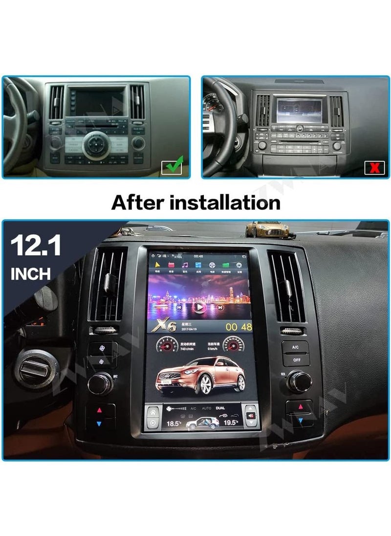 UKMASTER CAR HEAD UNIT FOR INFINITI FX25 FX35 FX45 FX37 2004-2008 11.8" 4GB 64GB ANDROID 11  - Image 2