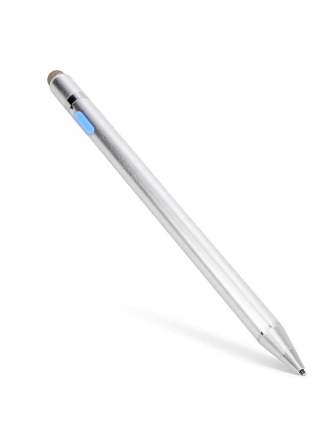 BoxWave Samsung Galaxy S8 Stylus Pen, [AccuPoint Active Stylus] Electronic Stylus with Ultra Fine Tip for Samsung Galaxy S8 - Metallic Silver - Image 2