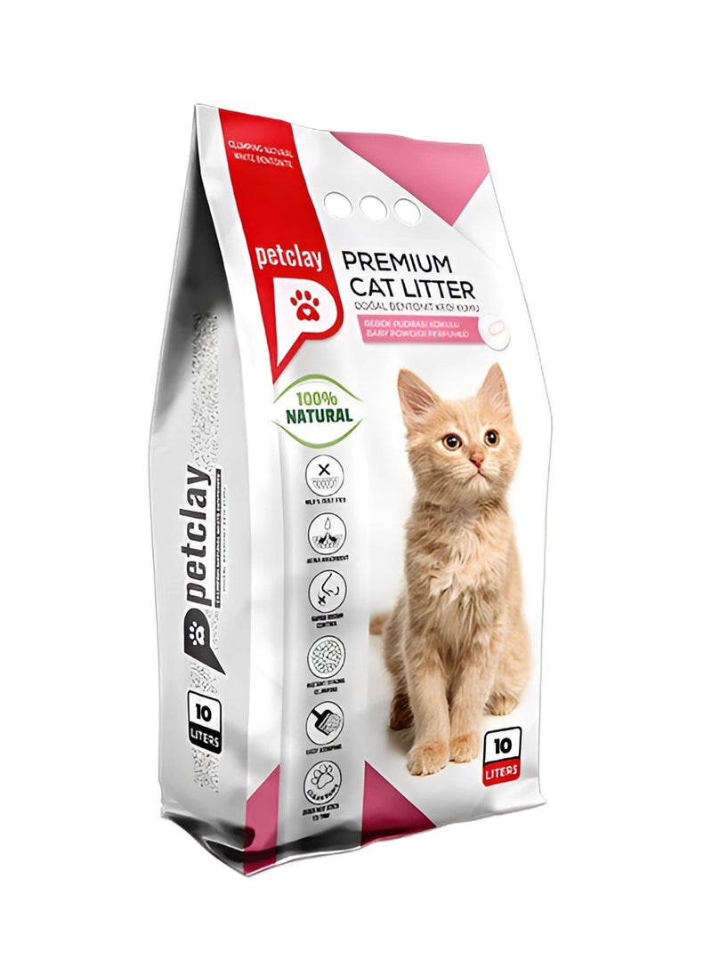 Petclay Petclay Clumping Cat Litter Baby Powder 10L 