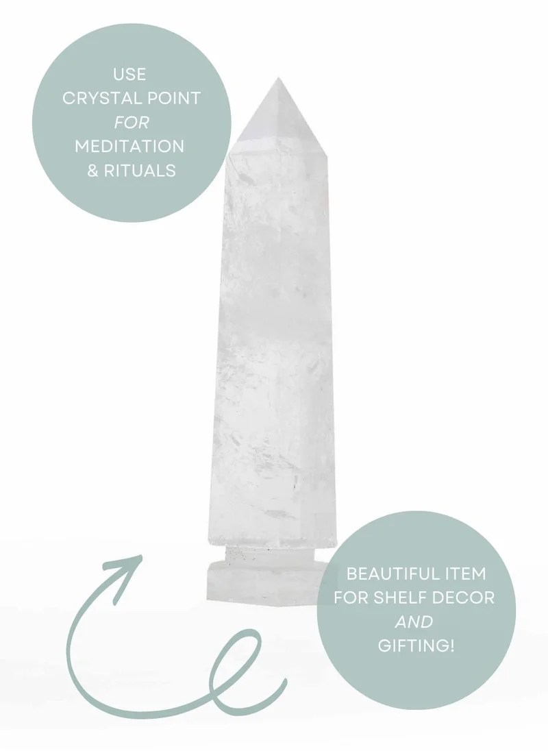 Prickly Pear Prickly Pear Clear Quartz Crystal Point - Individual Interchangeable Crystal