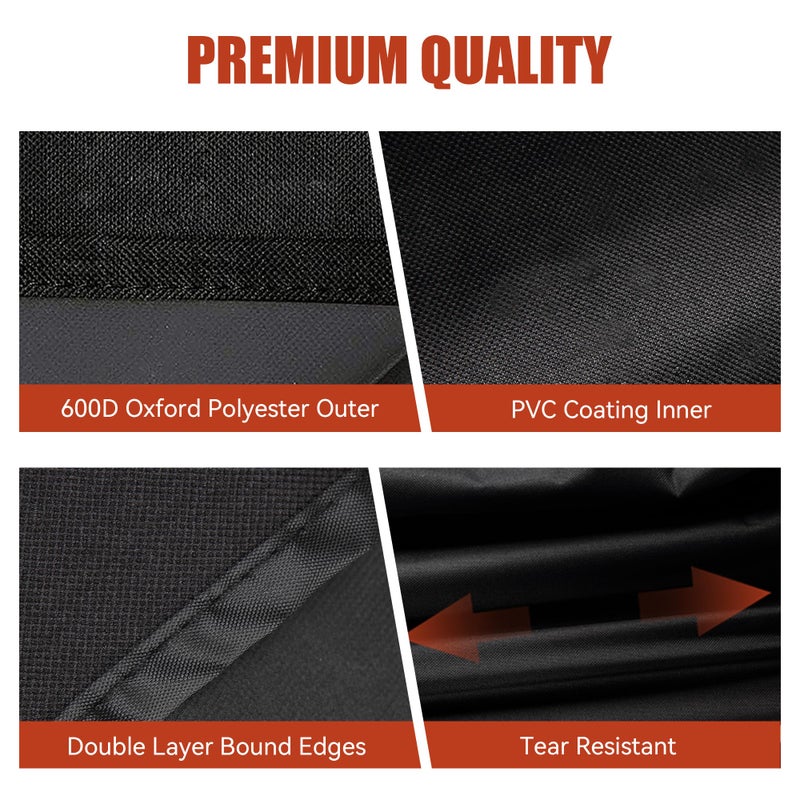 Z GRILLS Pellet Grill Cover 54 Inch | Official Genuine | Upgraded 600D Polyester Fabric, Heavy Duty, Waterproof, Weather Resistant Full Length Grill Cover for 600 Series Pellet Smoker - Image 3