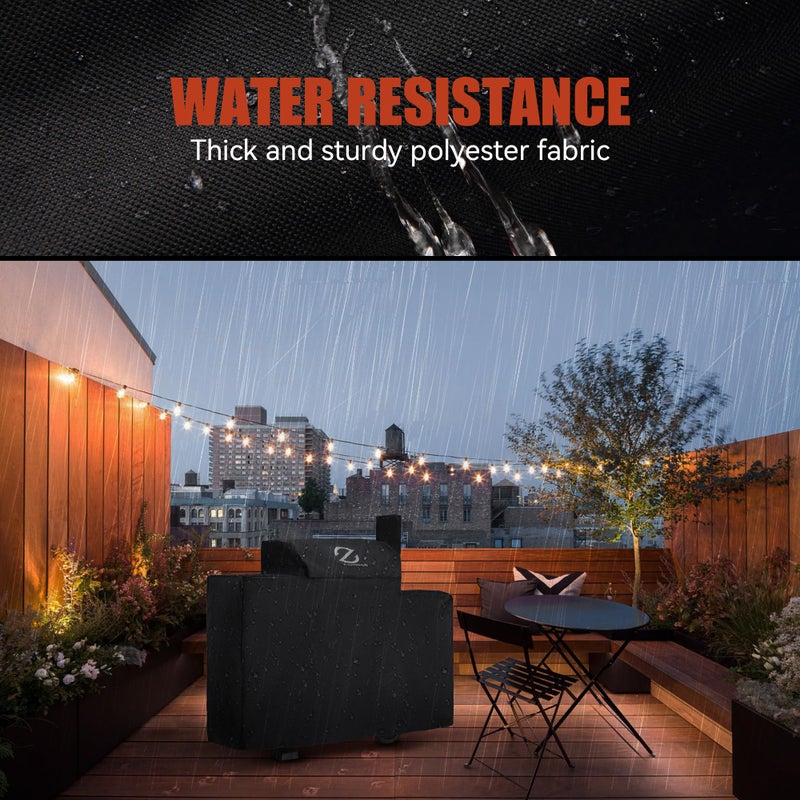 Z GRILLS Pellet Grill Cover 54 Inch | Official Genuine | Upgraded 600D Polyester Fabric, Heavy Duty, Waterproof, Weather Resistant Full Length Grill Cover for 600 Series Pellet Smoker - Image 5
