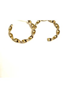 Trio Earrings Gold Curled Semi Circle Earrings  - Image 1