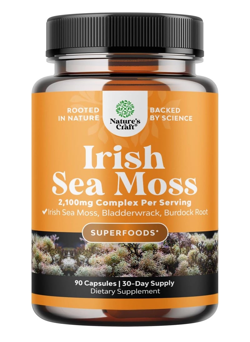Nature's Craft - Organic Irish Sea Moss 90 Caps - Image 1