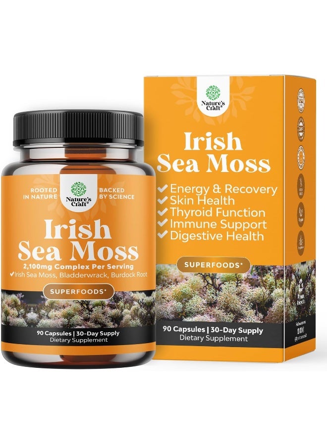 نايتشرز كرافت طحالب البحر الأيرلندية العضوية، 90 كبسولة - Image 1