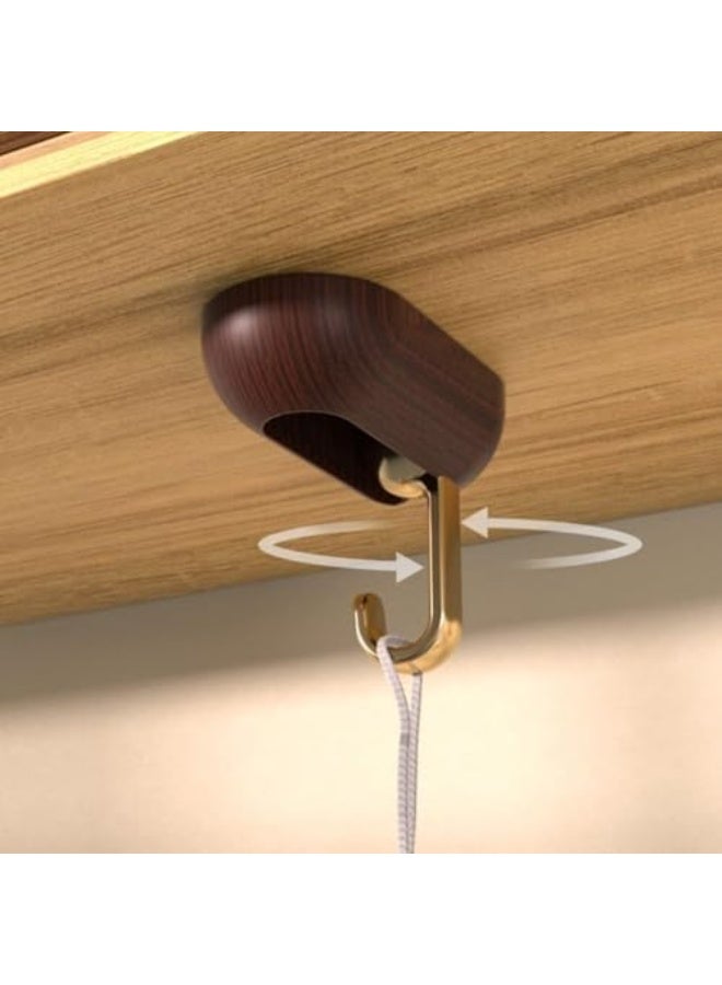 4-piece set of heavy-duty adhesive wall hooks, double-sided hooks for bathroom or kitchen use - Image 3