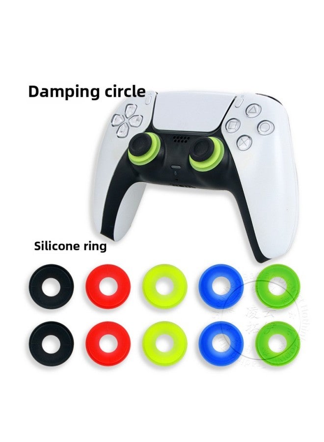 general PS5 PS4 XBOX ONE Series S Handle Rocker Mushroom Head Damping Ring Desensitizing Silicone Pad Cushion-Product Color:Transparent - Image 2
