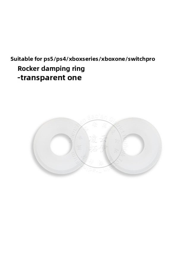 general PS5 PS4 XBOX ONE Series S Handle Rocker Mushroom Head Damping Ring Desensitizing Silicone Pad Cushion-Product Color:Transparent - Image 1