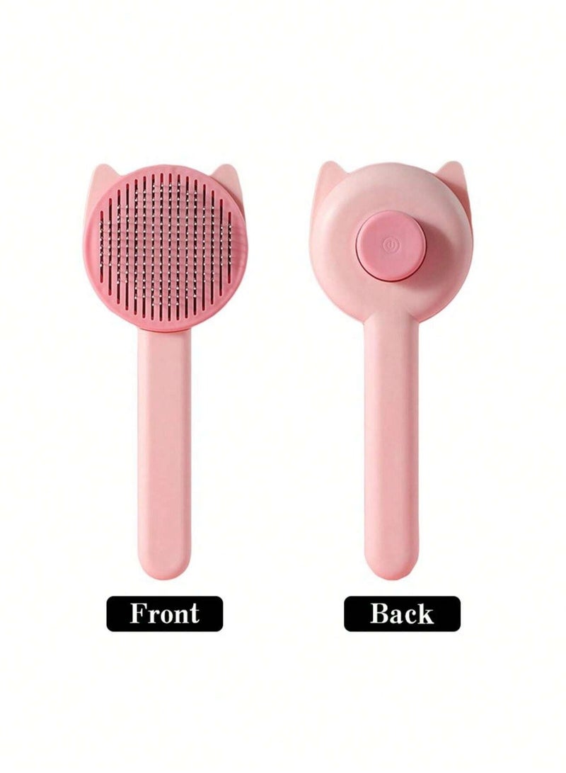 فرشاة تمشيط الحيوانات الأليفة بتصميم آذان القطط (طول 19.5 سم، قطر 8 سم) - Image 2