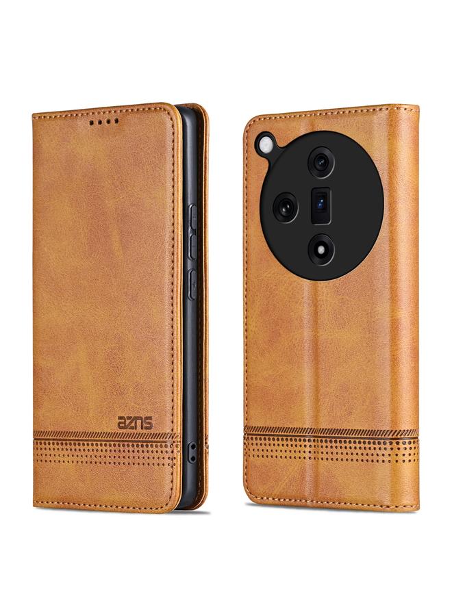 Case For OPPO Find X7 Magnetic Calf Texture Flip Leather Phone Case