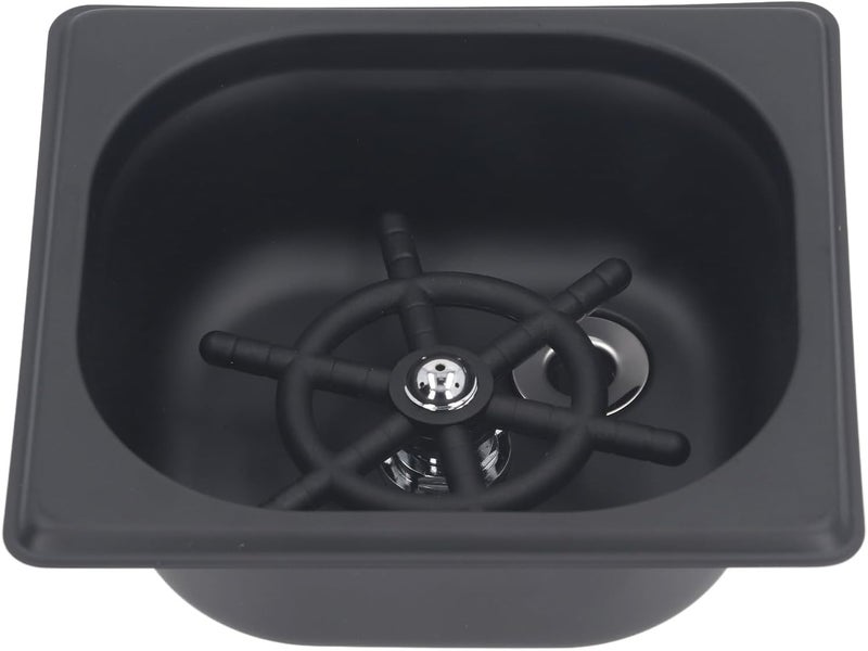 Glass Rinser Stainless Steel Automatic Cup Washer 201/304 Stainless, Matte Black Finish - High Pressure Multi Angle Spray for Efficient Cleaning, Perfect for Restaurant, Café, - Image 4