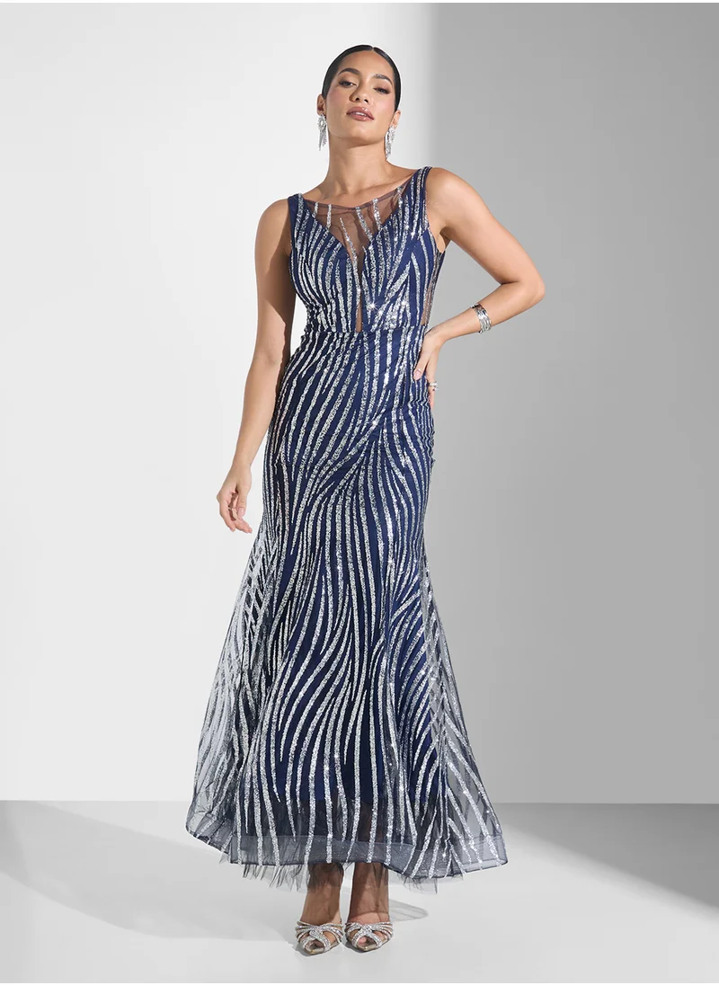 نمشي x Shimmer Mermaid Cut Dress