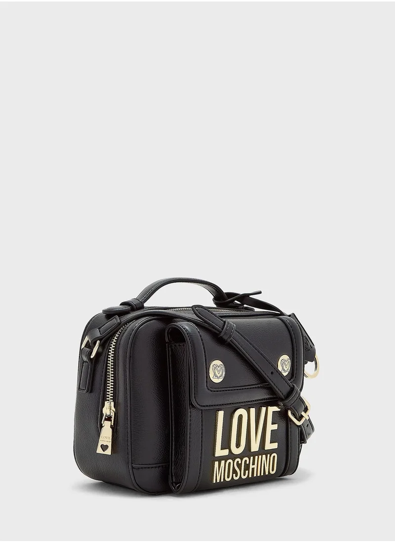 Love Moschino Logo Detail Crossbody Bag