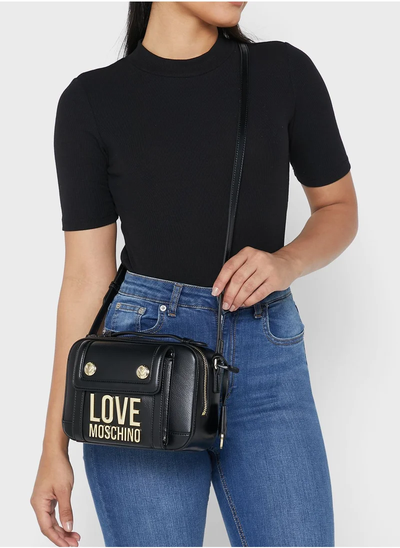 Love Moschino Logo Detail Crossbody Bag