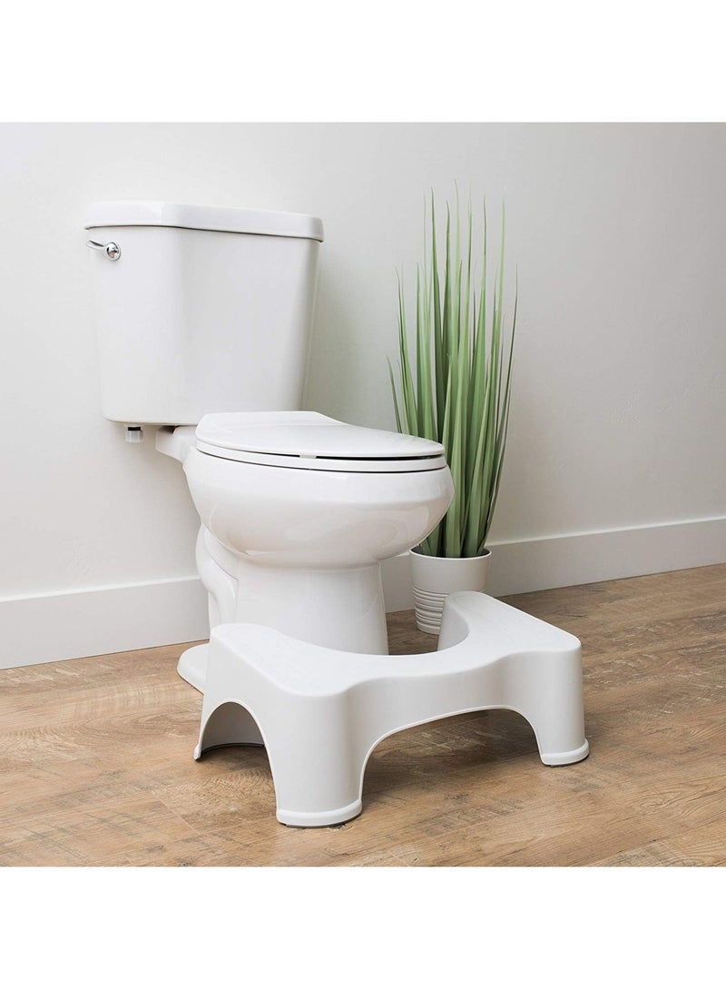 TIGER Plastic Foot Step for Western Toilet – Portable & Sturdy Potty Training Tool for Kids & Adults, Comfortable Step Stool for Easy Bathroom Access, Made in India, White Color, Perfect for Toilet Training & Everyday Use - Image 1