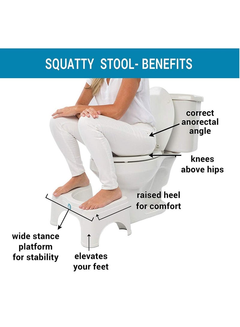 TIGER Plastic Foot Step for Western Toilet – Portable & Sturdy Potty Training Tool for Kids & Adults, Comfortable Step Stool for Easy Bathroom Access, Made in India, White Color, Perfect for Toilet Training & Everyday Use - Image 3