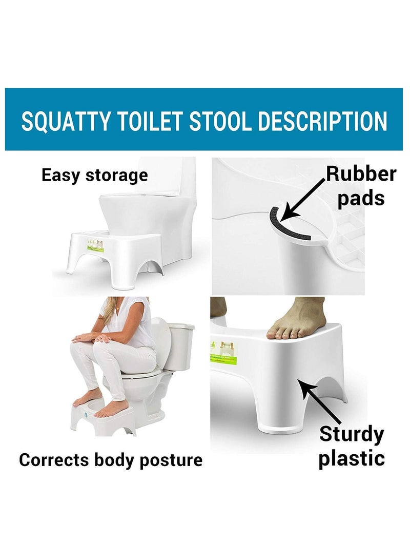 TIGER Plastic Foot Step for Western Toilet – Portable & Sturdy Potty Training Tool for Kids & Adults, Comfortable Step Stool for Easy Bathroom Access, Made in India, White Color, Perfect for Toilet Training & Everyday Use - Image 4