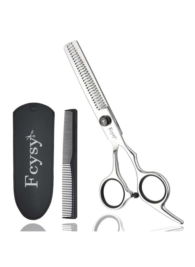 Fcysy Thinning Shears for Hair Cutting, Fcysy 6 Inches Professional Hair Thinning Scissors Barber Texturizing Shears, Haircutting Blending Scissor Hair Thinner Layering Scissors with Comb for Dog Women Men - Image 1