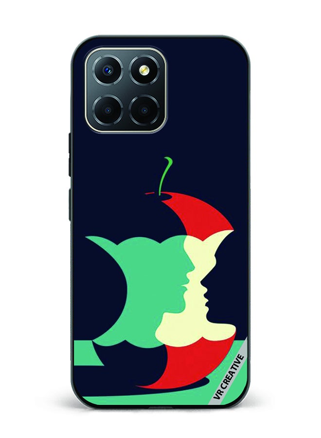 VR CREATIVE Protective Case Cover For Honor X6 Eaten Apple Design Multicolour - Image 1